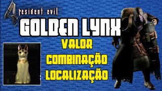 Resident Evil 4  Golden Lynx  Valor Combinação e Localização [upl. by Akahs]