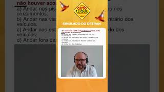 É deve dos pedestres de acordo com o CTB simuladodetran2024 provasimuladadodetran [upl. by Abibah]