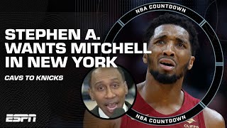 Stephen A Smith thinks Donovan Mitchell is headed TO THE KNICKS 😳  NBA Countdown [upl. by Redfield]