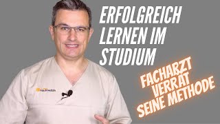 LERNTIPPS Lernmotivation Lernmethoden FACHARZT für Dermatologie verrät seine besten Lerntechniken [upl. by Norry470]