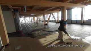 Insonorisation dun plancher avec Membrane supérieure Insonomat [upl. by Orran]