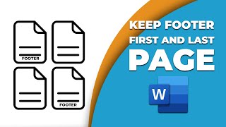 How to keep footer only first and last page in word [upl. by Jolene]