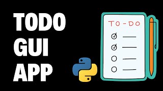 Python  Todo GUI App  Tkinter  Modernized  Beginners  Tutorials [upl. by Hanny]