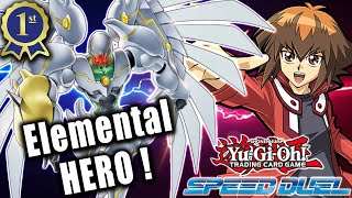 ELEMENTAL HERO 1st Place Speed Duel Deck Profile 2023 [upl. by Aeuhsoj]