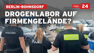 Mutmaßliches Drogenlabor in BerlinBohnsdorf  Das ist bislang bekannt [upl. by Raff85]