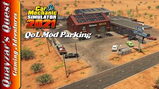 Car Mechanic Simulator 2021 QoLMod Parking Lot and Garage Decoration Tutorial [upl. by Lawton]