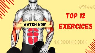 Top 12 Exercises for Massive Arms Biceps Triceps and Forearms [upl. by Ahsyia393]