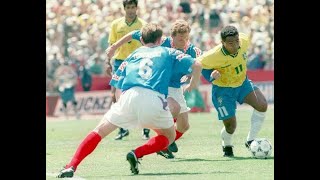 World Cup 1994 Game 1 Brasil Vs Rusia Highlights [upl. by Alegnaoj]