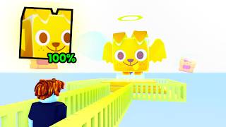 How I got 1 Huge GOLDEN ANGEL DOG in Pet Simulator 99 [upl. by Barcot]