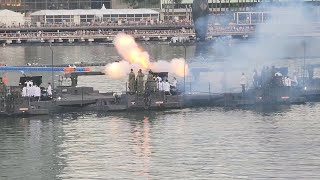 NDP 2024 Highlights  Esplanade Bridge [upl. by Nel]