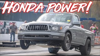 K24 Swap Toyota Tacoma Truck Beats Everyone  Wins 5000 [upl. by Reedy]