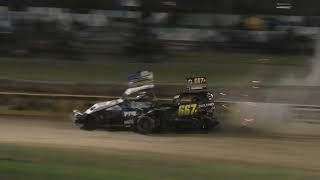 Palmerston North Pumas vs Auckland Alleycats NZ Stockcar Teams 2024 Qualifying Race 10 [upl. by Wohlen]