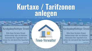 FewoVerwalter Software  Tarifzonen Kurtaxe erstellen [upl. by Lumbye88]