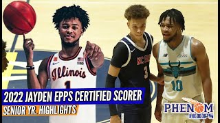 HIGHLIGHTS Illini commit Jayden Epps is a CERTIFIED SCORER Senior Year Highlights [upl. by Rhines259]