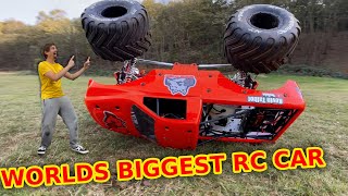 Worlds Biggest RC Car Backflip FAIL [upl. by Icaj]