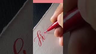 How to write in English trending writing shorts calligraphy [upl. by Yditsahc750]