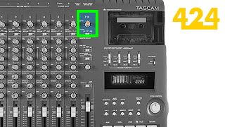 TASCAM 424 MKIII 4TRACK Inputs 78  424recordingcom [upl. by Vharat]