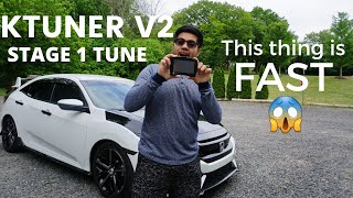 KTUNER V2 INSTALL FOR 10TH GEN CIVIC  060 Times [upl. by Pelligrini]