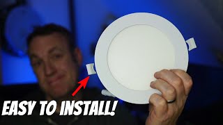 How to EASILY INSTALL Recessed CEILING LED quotCanlessquot LIGHTS  Step by Step DIY Demo [upl. by Arrik]