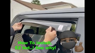 Installing WeatherTech Window Deflector on 2020 Ford F250 F350 Tremor WeatherTech for Ford 2015 [upl. by Alemrac412]