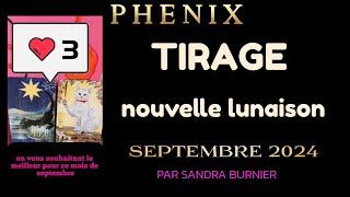 Tirage pour la Nouvelle Lunaison 🌙 de septembre en Vierge ♍️ synchrone avec PHENIX🔥🚀direction les 🌟 [upl. by Ailahs]