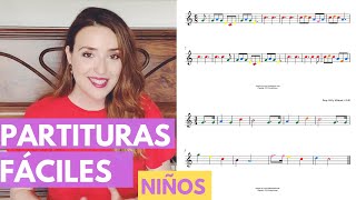 Partituras de piano fáciles para niños [upl. by Nichol]