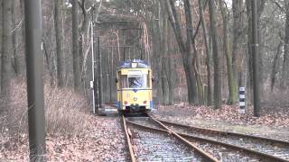 Woltersdorfer Straßenbahn Abfahrt Rahnsdorf [upl. by Layol]