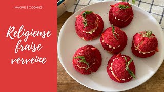 Recette RELIGIEUSE FRAISE VERVEINE🍓 [upl. by Quinn768]