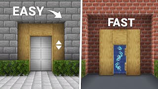 Simple Elevator In Minecraft Easy Elevator Build Tutorial [upl. by Daryn]