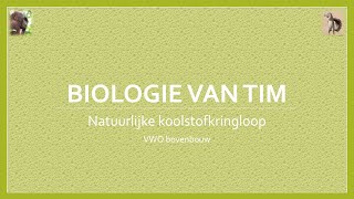 Biologie van Tim  Natuurlijke koolstofkringloop bovenbouw [upl. by Ramak]