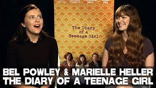 Bel Powley amp Marielle Heller talk THE DIARY OF A TEENAGE GIRL [upl. by Norma]