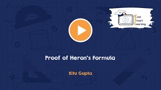 Proof of Herons Formula [upl. by Eicarg645]