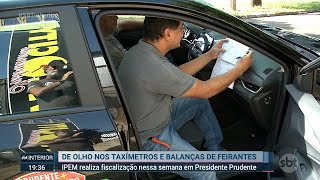 Ipem faz aferição de taxímetros em Prudente [upl. by Llechtim687]