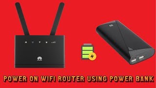 How to Power On WiFi Router using Power Bank  Gadget Show [upl. by Aniles585]