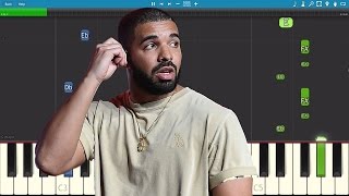 Drake  Passionfruit  Piano Tutorial [upl. by Yonita]