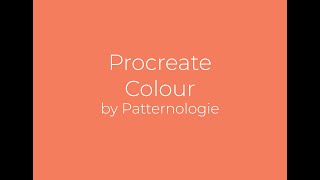 How to work with Colour using Procreate [upl. by Ennylhsa316]