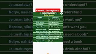 Kiswahili lessons swahili english englishlanguage spokenenglish uswahilini [upl. by Teage333]