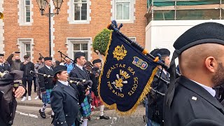 Governor of Gibraltar’s Final Ceremonial Guard Mount 2024 [upl. by Ennairek]