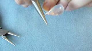 Beading Tutorial  How to Wrap a Briolette [upl. by Annoyik]