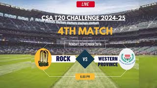 CSA T20 Challenge Live  Live Western Province Vs Rocks Live  CSA T20 Challenge WP vs ROC Live [upl. by Upali]