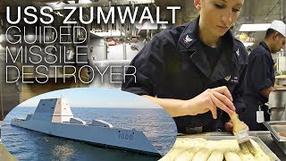 Life Aboard US Navy Stealth Destroyer USS Zumwalt [upl. by Obocaj]