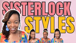 5 Second Sisterlock Styles ⏰ Easy Sisterlock Styles 😉 Simple Styles for Locks  Microlock Styles [upl. by Goda]