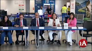 Aeroporto Gino Lisa di Foggia inaugurata lopera Its time to fly quotLarte aiuta a volarequot [upl. by Ailad]