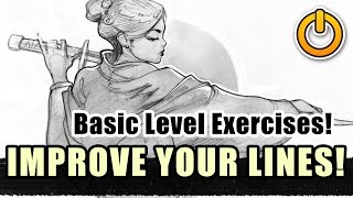 IMPROVE your LINE WORK Basic beginner LVL exercises [upl. by Guillema]