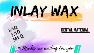 Inlay wax in dentistry  Inlay Wax lecture  Dental waxes  Inlay [upl. by Llednor363]