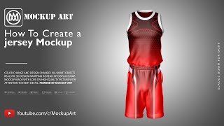 How to create a jersey mockup  Photoshop Mockup Tutorial [upl. by Rizika]