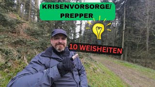 Krisenvorsorge und Prepper  10 Weisheiten und Tipps 🙂👍4K [upl. by Simons]