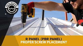 How To Install R Panel amp PBR Metal Roofing Panels  Screw Pattern  Screw Spacing  Overlapping [upl. by Posehn]