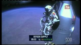 Austrian daredevil breaks sound barrier jumping from space [upl. by Elysha]