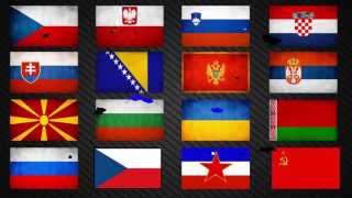 Anthems of Slavic countries  Hymny slovanských štátov  HQ [upl. by De557]